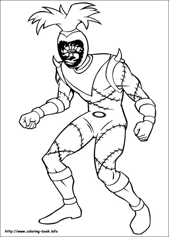 Power rangers coloring picture