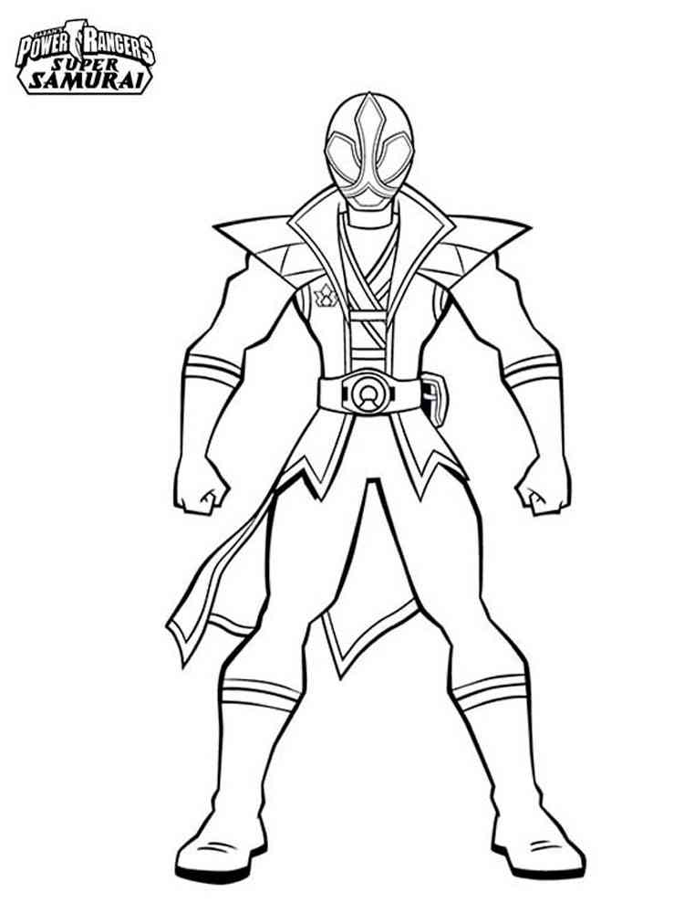 Power rangers samurai coloring pages