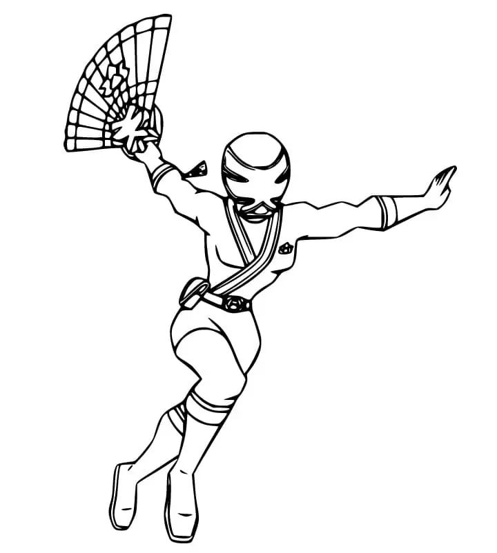 Pink samurai ranger fãrbung seite