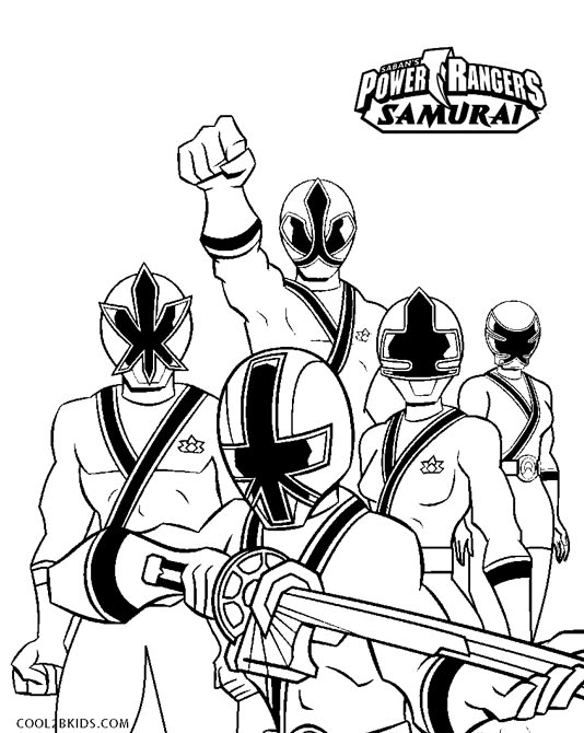 Free printable power ranger coloring pages for kids
