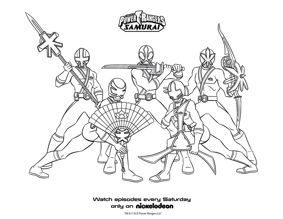 Coloring sheet power rangers coloring pages power rangers samurai power rangers