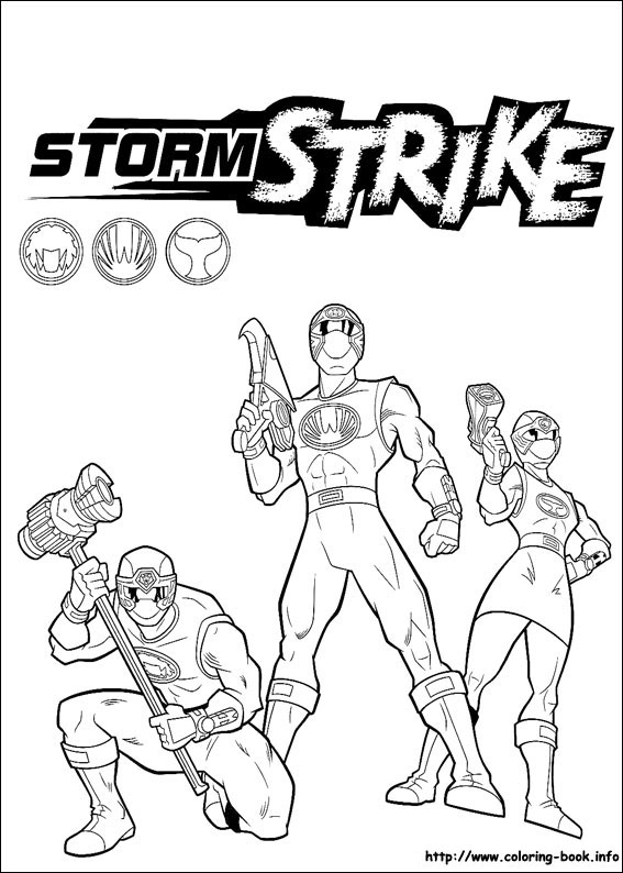 Power rangers coloring picture