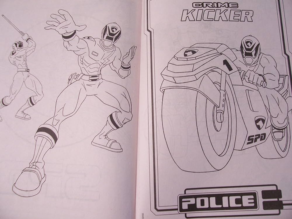 Power rangers super legends big fun book to color