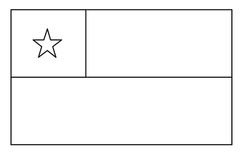 Flag of chile emoji coloring page free printable coloring pages