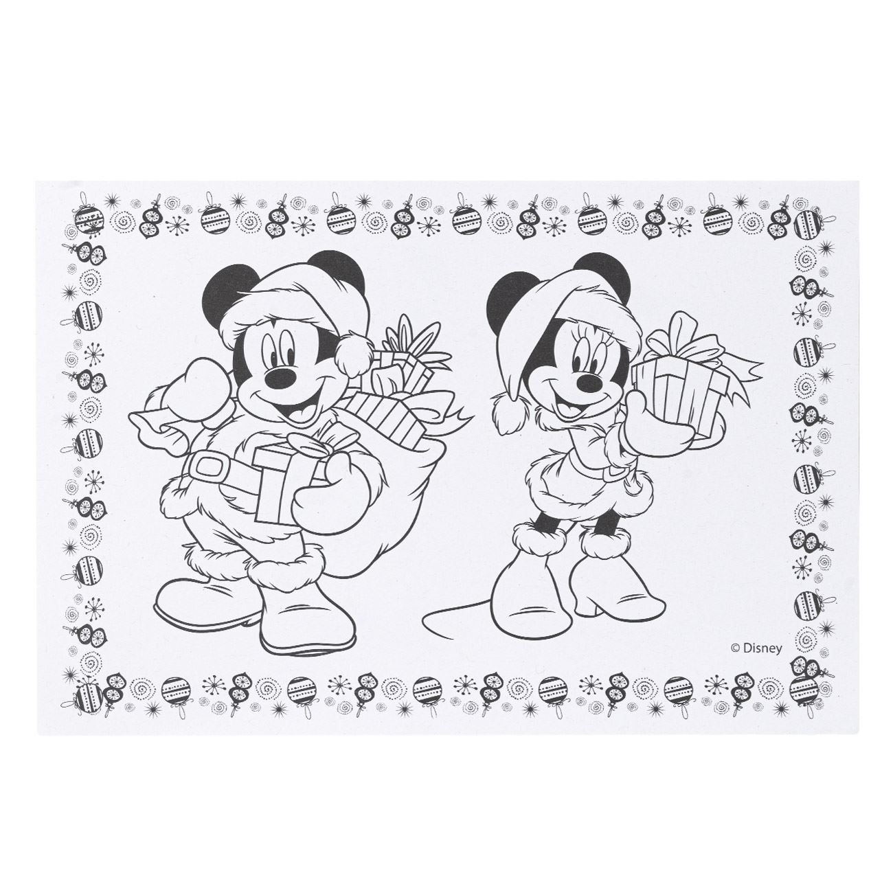 Bloc de desen de craciun a mickey friends
