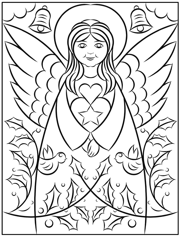 Nicoles free coloring pages angels coloring pages
