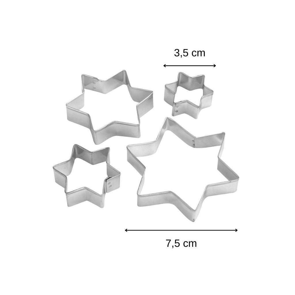 Cumpärä set forme de craciun cu stele taietoare de biscuiti zenker ref