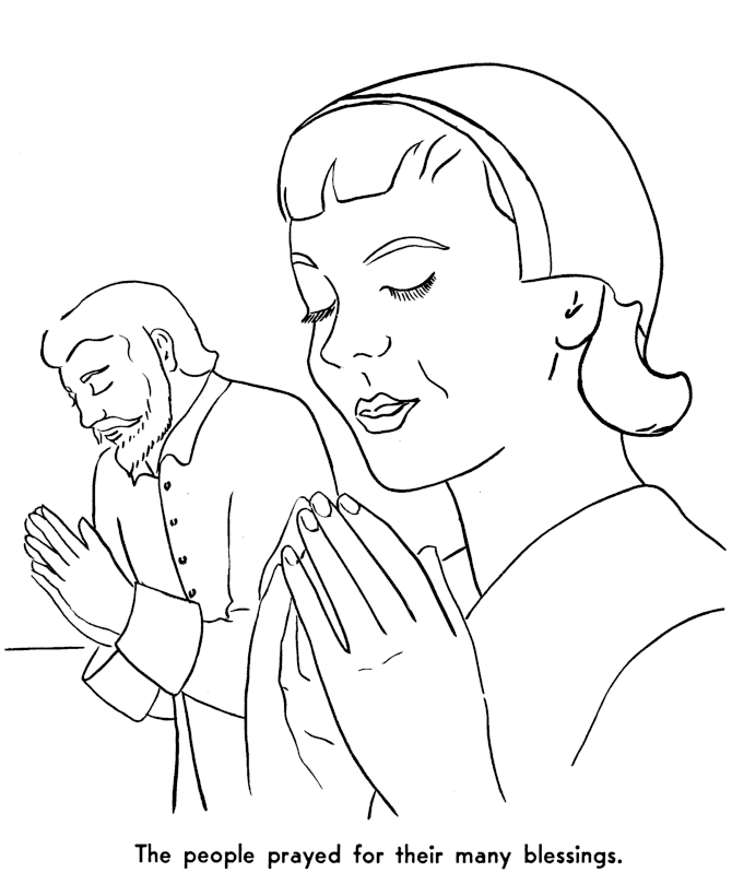 Prayer coloring pages
