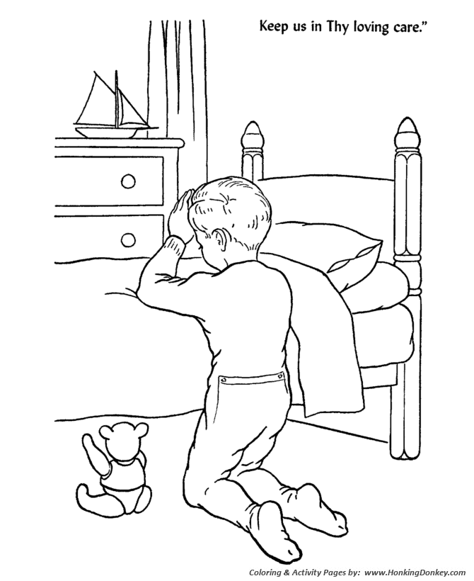 Bible lesson coloring page sheets
