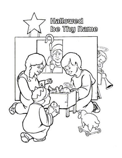 Free lords prayer coloring pages for children and parents the lords prayer bible coloring pages prayers for children