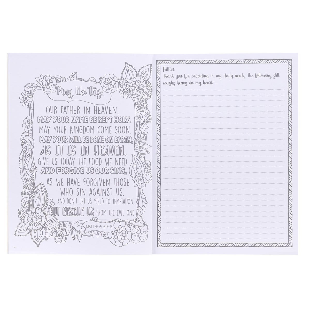 My coloring prayer journal