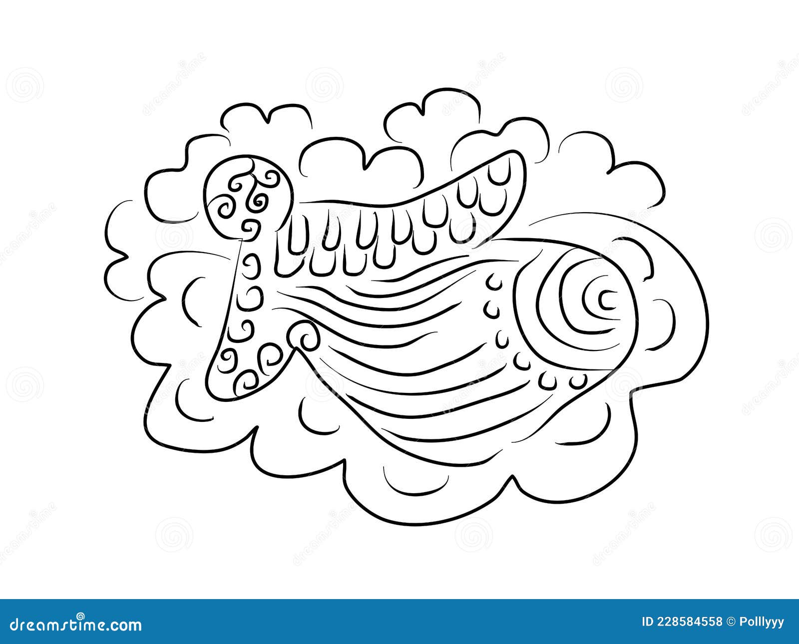 Coloring book angel religion prayer zentangle style doodle colouring page for kids or adult vector illustration modern stock illustration