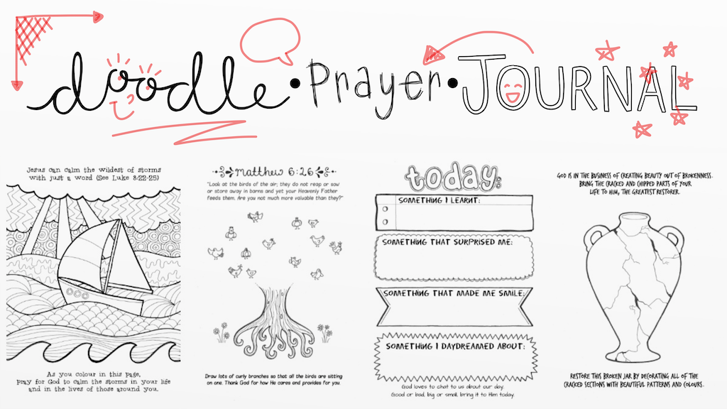 Doodle prayer journal by sarah joy marshall â