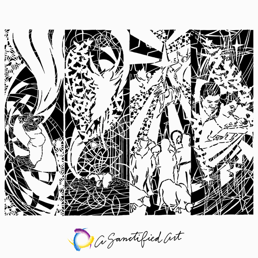 Advent christmas coloring page collection year a â a sanctified art