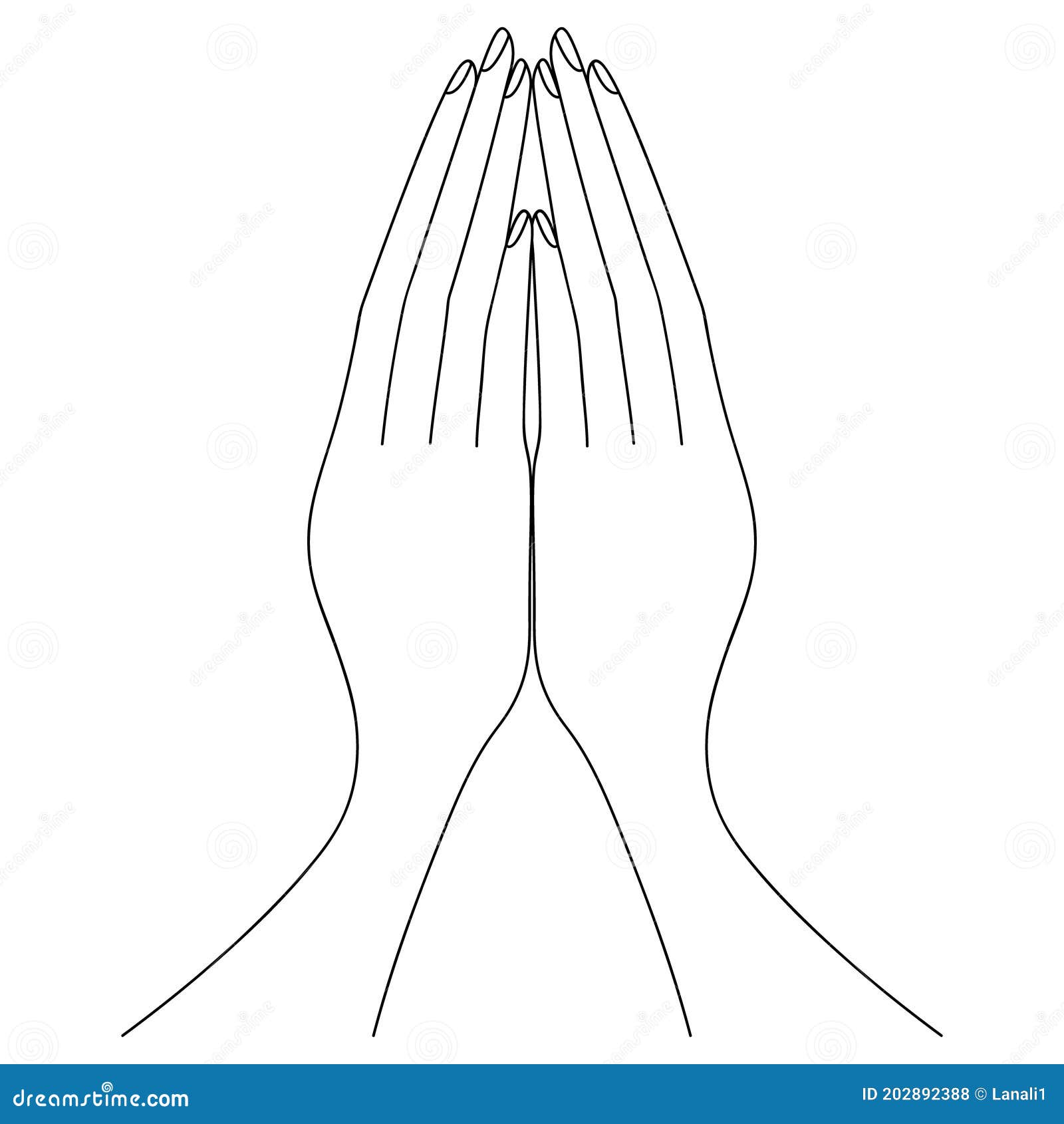 Prayer hands coloring page stock illustrations â prayer hands coloring page stock illustrations vectors clipart