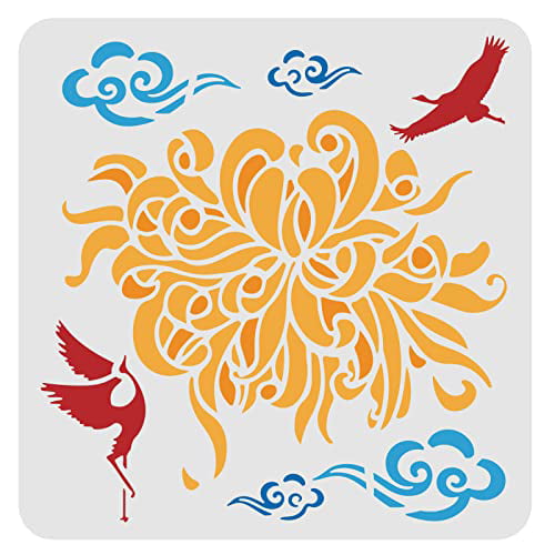 Praying hands stencil for painting xinch reusable praying hand pattern drawing stencil buddhas hand stencil for painting on wall canvas tile furniture and paper