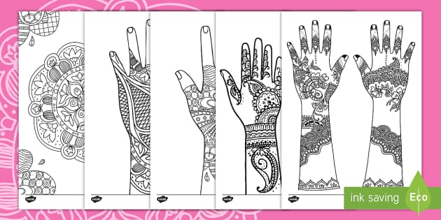 Henna templates mehndi pattern louring pages