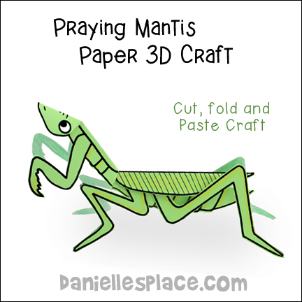 Praying mantis crfts and learning activities