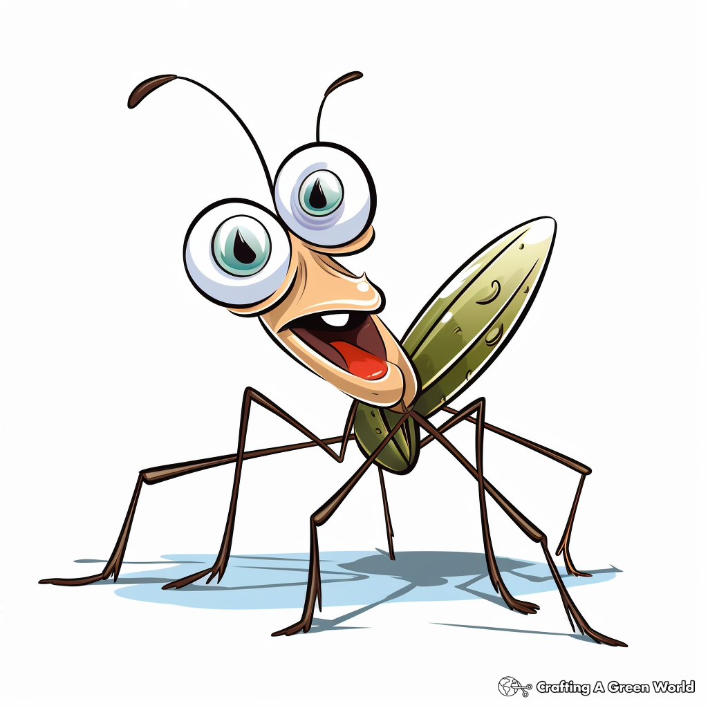 Praying mantis coloring pages