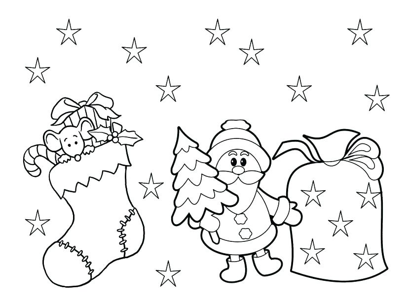 Christmas coloring pages for preschoolers