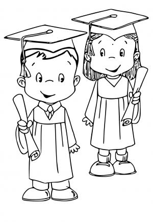 Free printable graduation coloring pages for adults and kids