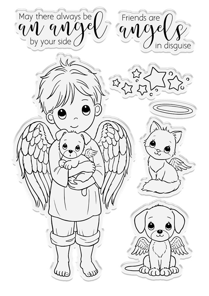 Conie fong angel inspiration stamp die