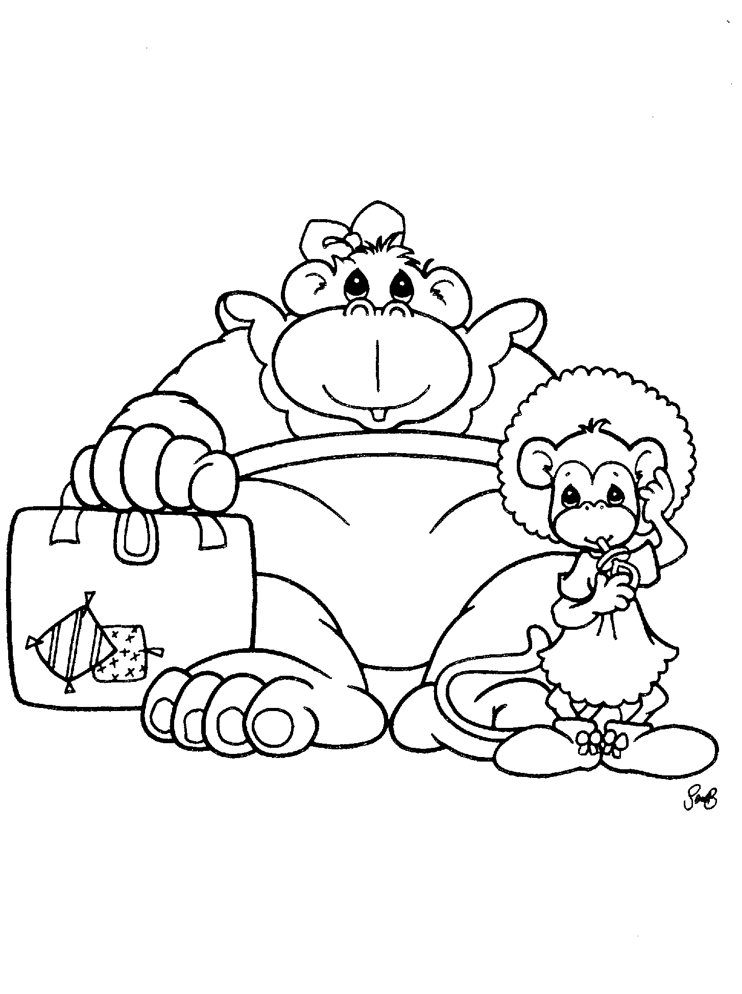 Precious moments coloring pages