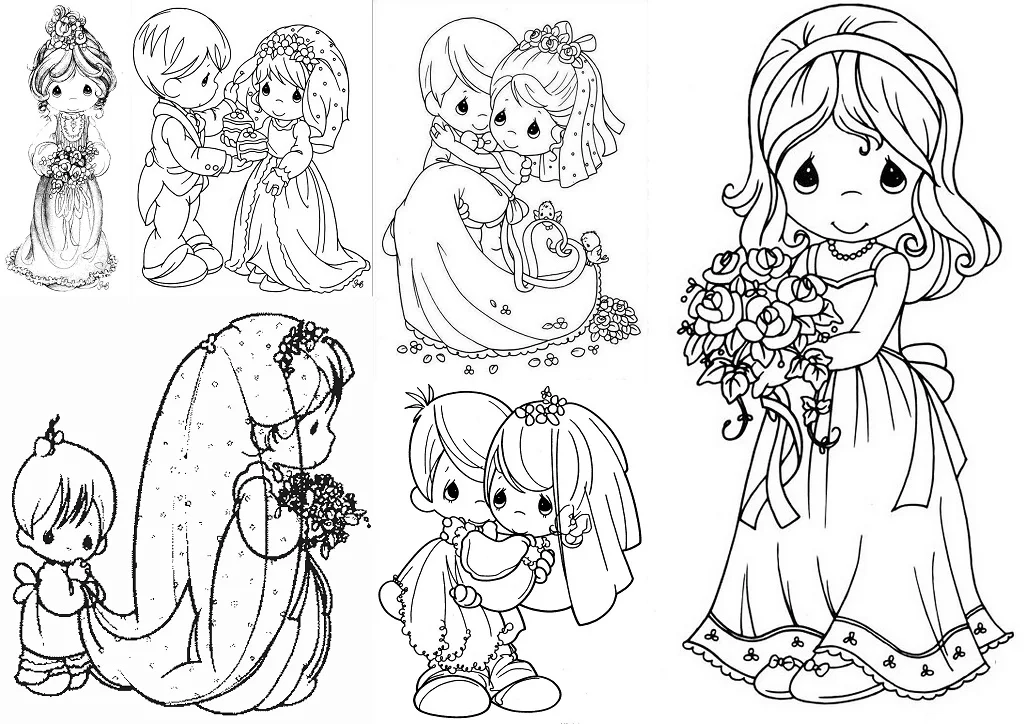 Wedding couples of precious moments