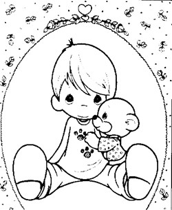 Precious moments coloring pages all kids network