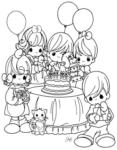 Birthday precious moments coloring pages coloring pages birthday coloring pages happy birthday coloring pages precious moments coloring pages
