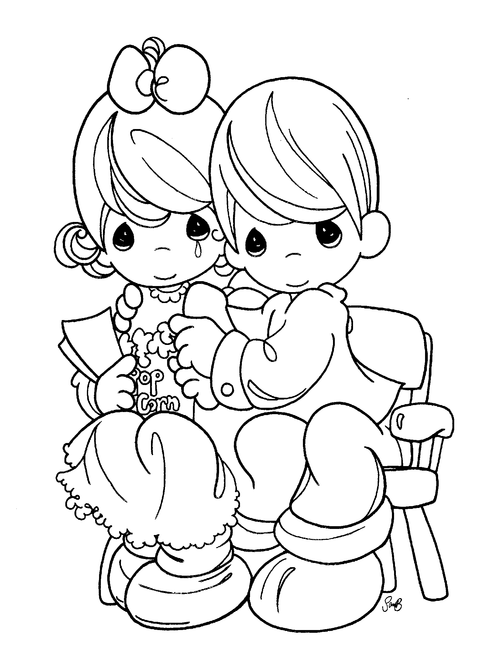 Free printable precious moments coloring pages for kids