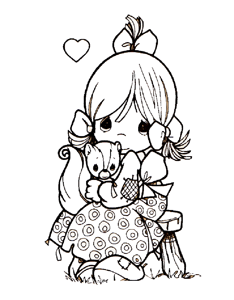 Precious moments image to download and color