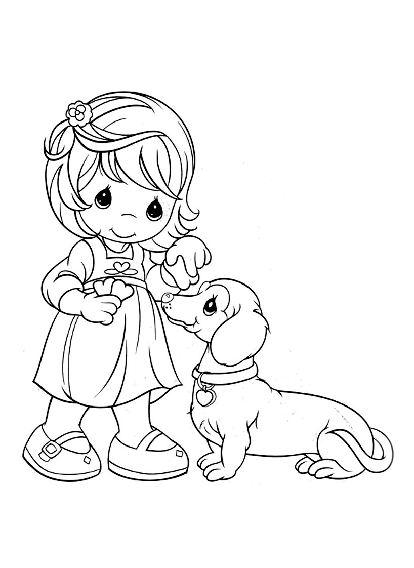 Free printable precious moments coloring pages