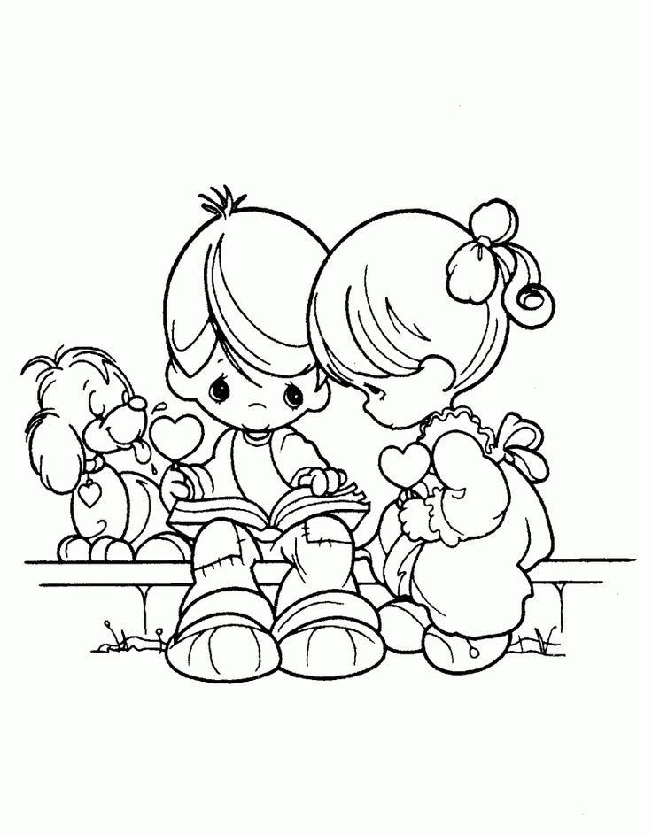 Free printable precious moments coloring pag for kids precious moments coloring pag valentine coloring pag valentin day coloring page