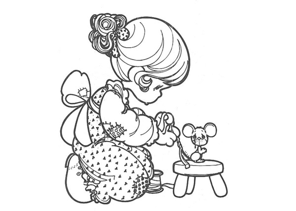 Precious moments coloring pages for kids