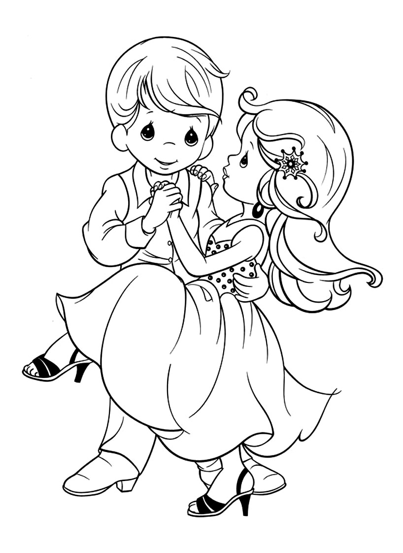 Precious moments image to download and color