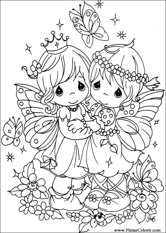 Drawings to paint colour precious moments