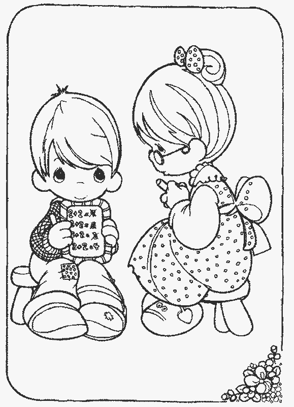 Best precious moments coloring pages for kids