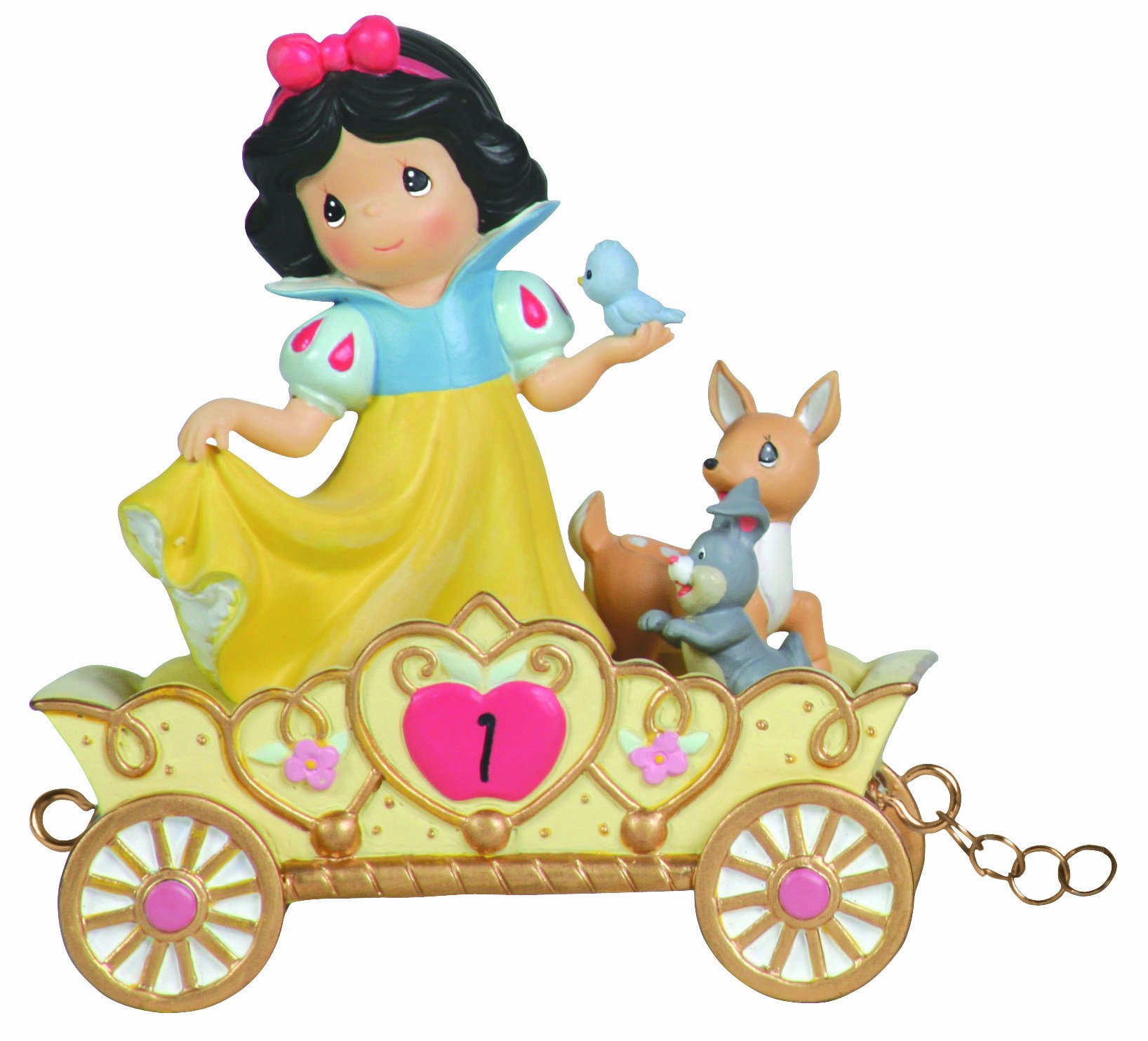 Precious moments disney showcase collection may your birthday be the fairest of them all age disney birthday parade resin figurine home kitchen