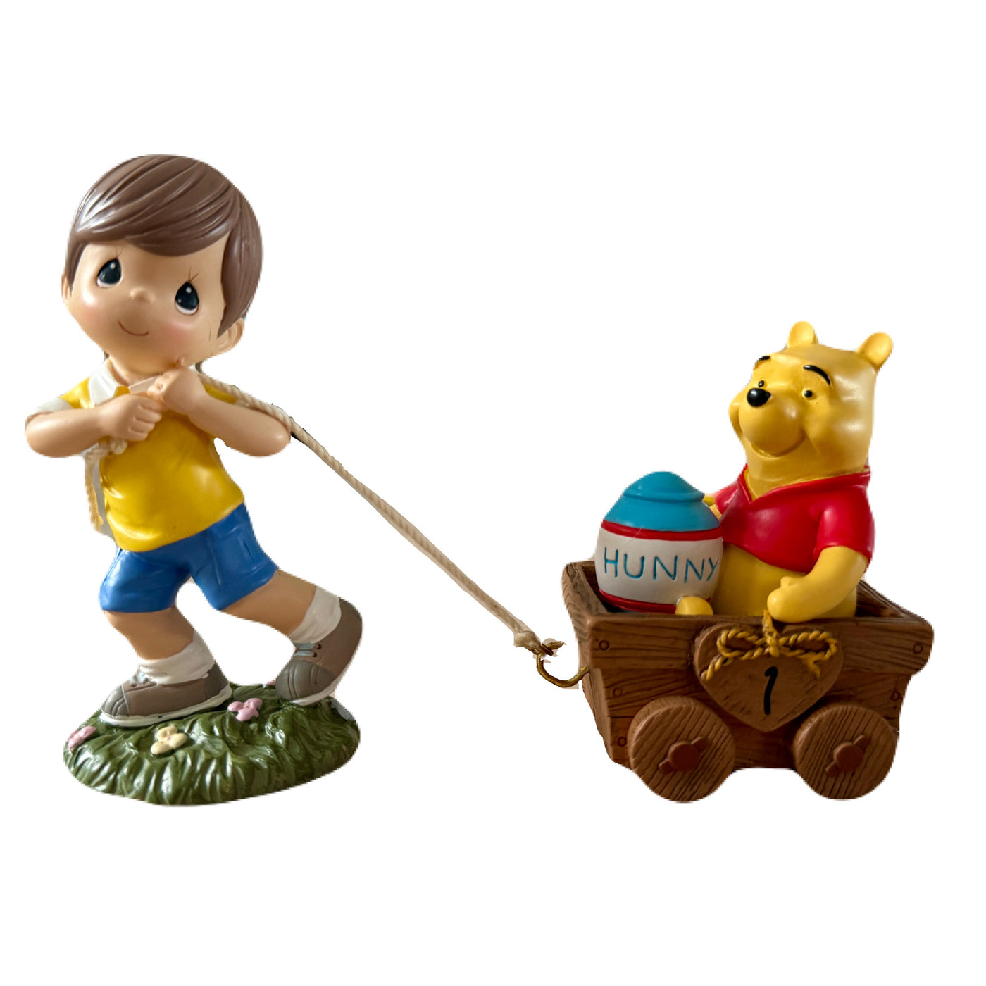 Vintage precious moments disney winnie the pooh christopher robin bi â