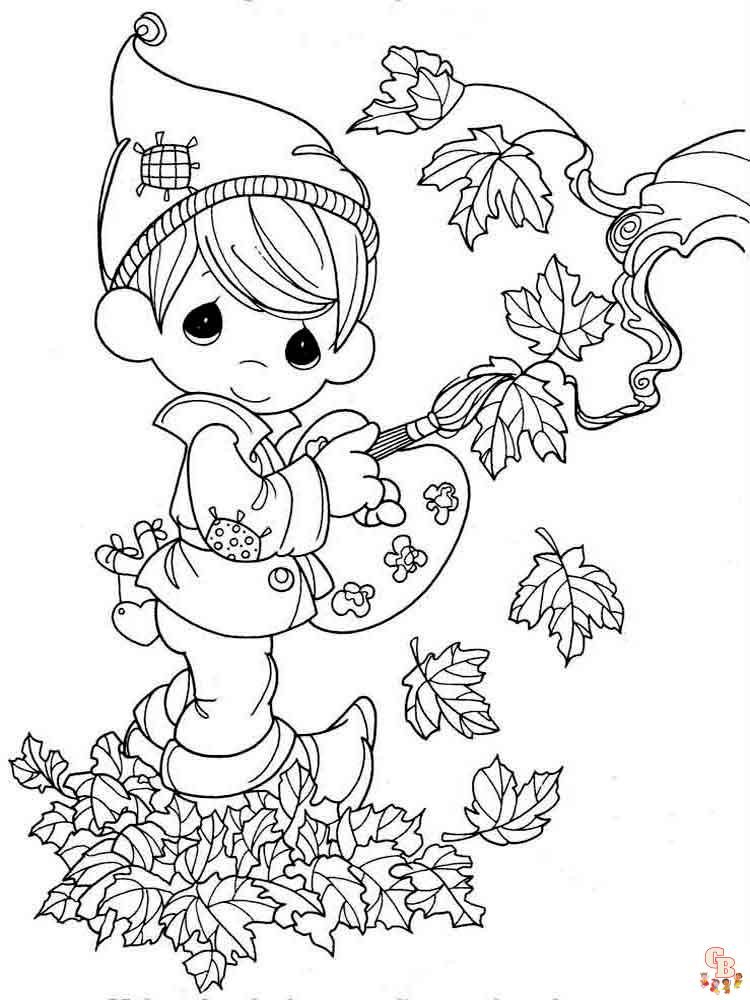 These top autumn coloring pages