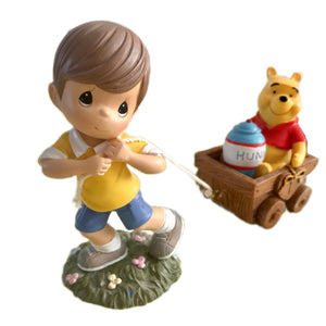 Vintage precious moments disney winnie the pooh christopher robin bi â