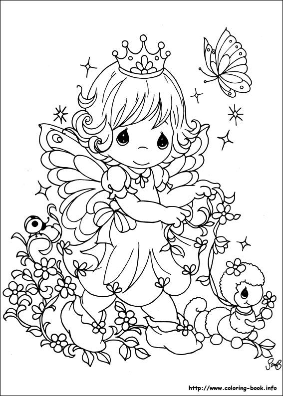 Precious moments coloring picture precious moments coloring pages fairy coloring fairy coloring pages