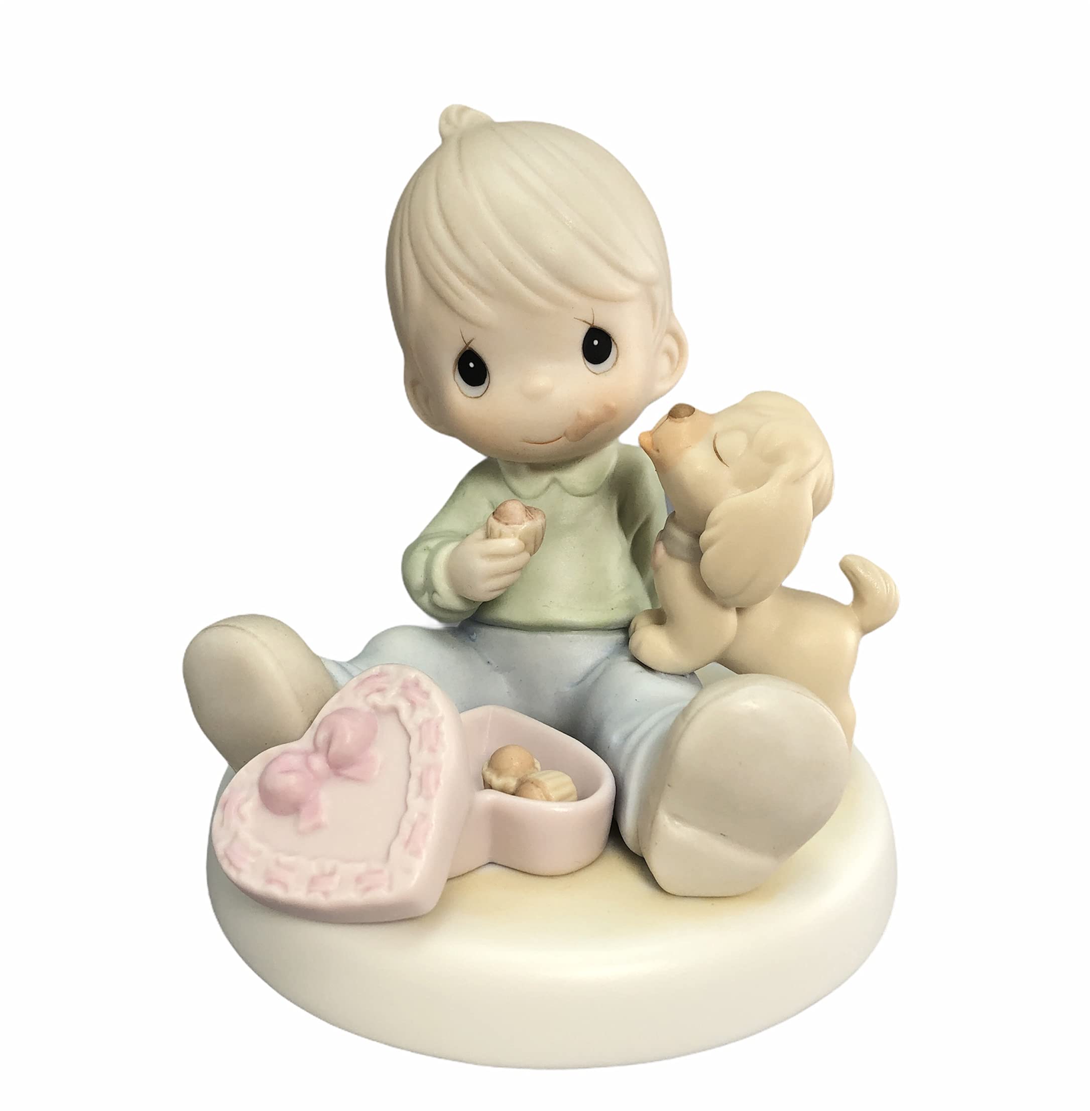 Precious moments sharing sweet moments together porcelain figurines collectible figurines home kitchen
