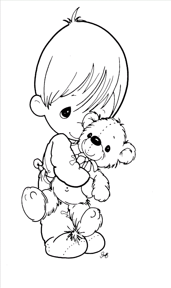 Free printable precious moments coloring pages for kids