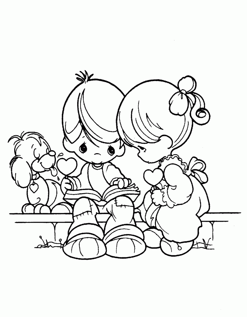 Free printable precious moments coloring pag for kids precious moments coloring pag valentine coloring pag valentin day coloring page