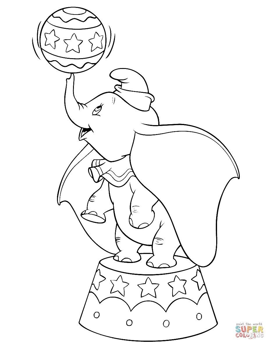Inspiration picture of dumbo coloring pages