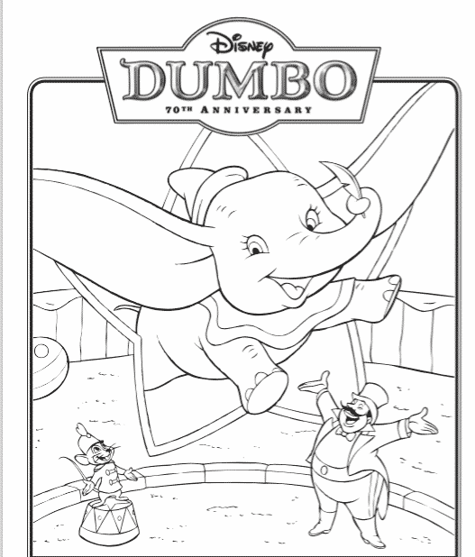 Free dumbo printable coloring pages games and activity sheets