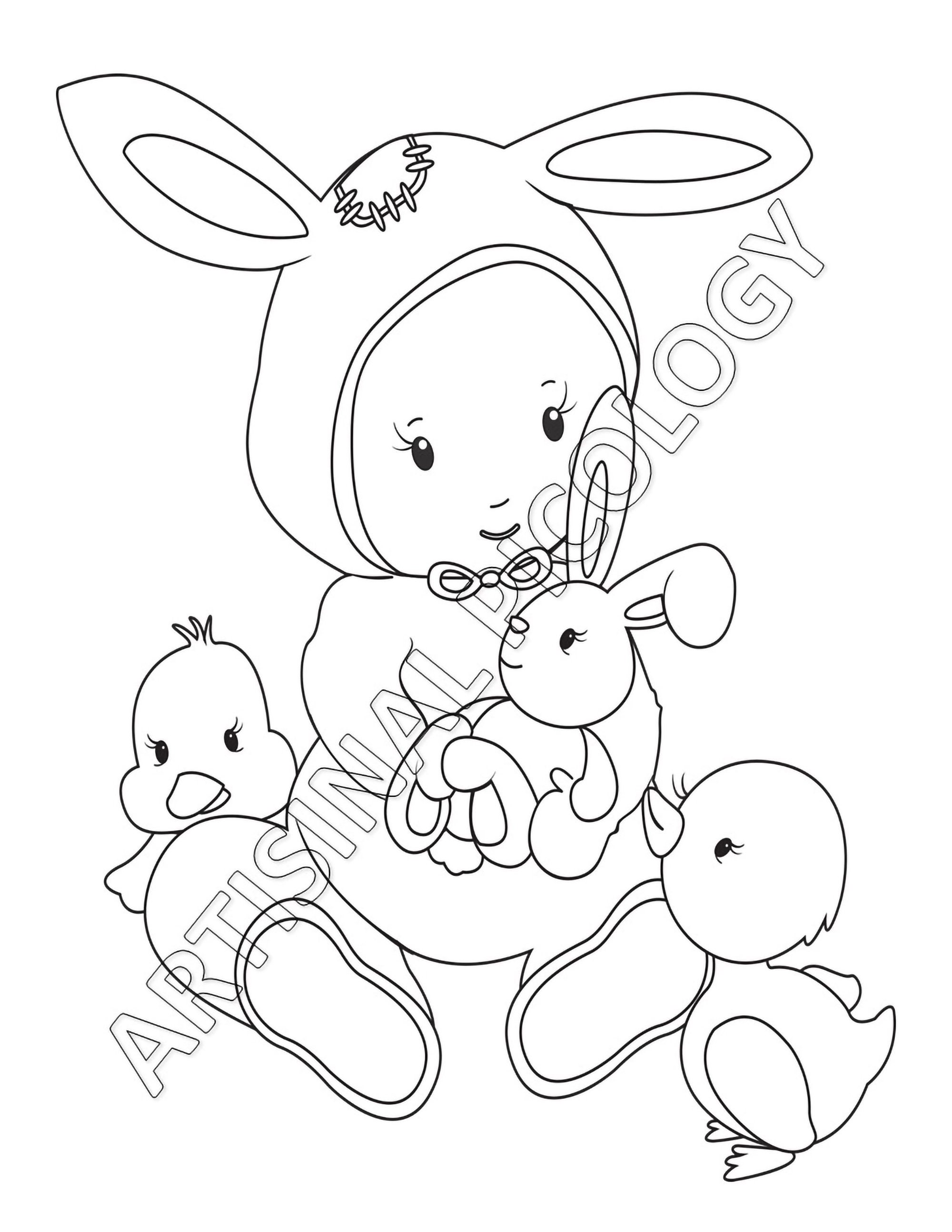 Easter coloring pages for kids kids coloring sheets easter coloring printables for kids easter kids printables instant download