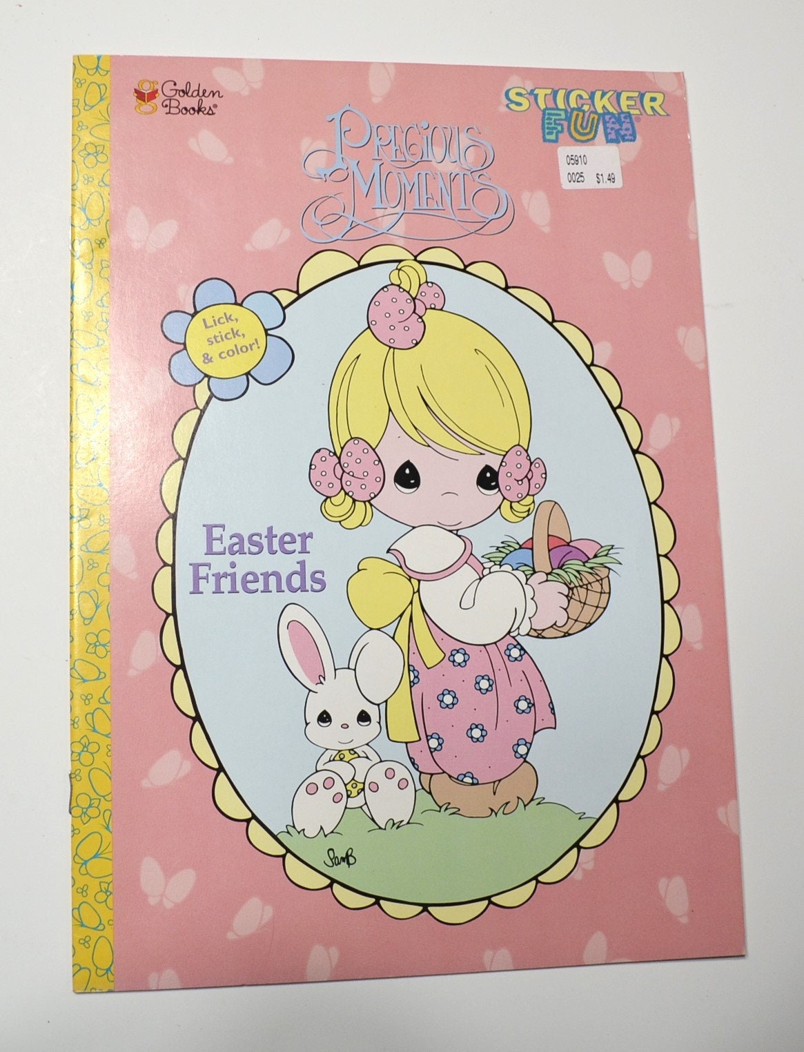 Precious moments easter friends sticker book coloring book golden books paperback vintage used book panchosporch